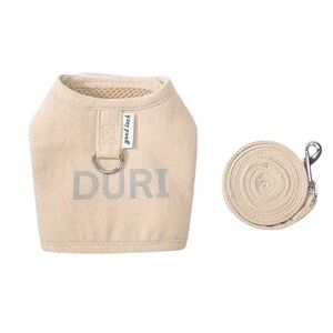 Reflective Cat Small Pet Harness Leash Set No Pull Design Tan Small NIP